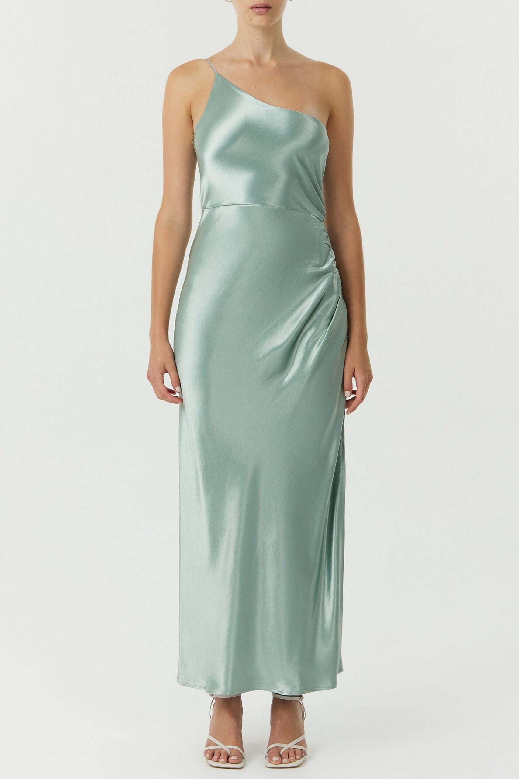 satin-gather-one-shoulder-dress-wave-dresses-44245627699479 SATIN GATHER ONE SHOULDER WAVE DRESS