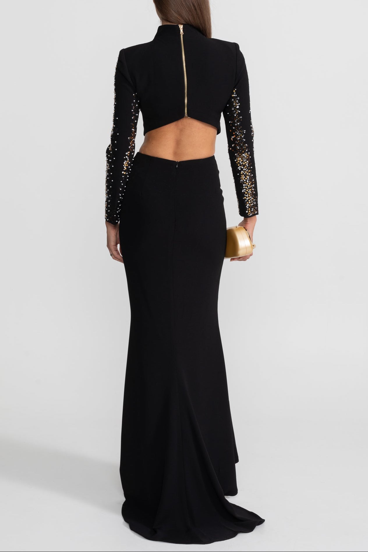 BLACK ROSALIND SEQUIN CO-ORD SET, PARTY