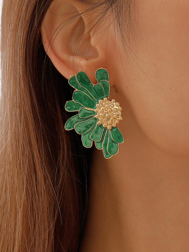 SIBYL DEMI-FLOWER EARRINGS FOR WEDDING