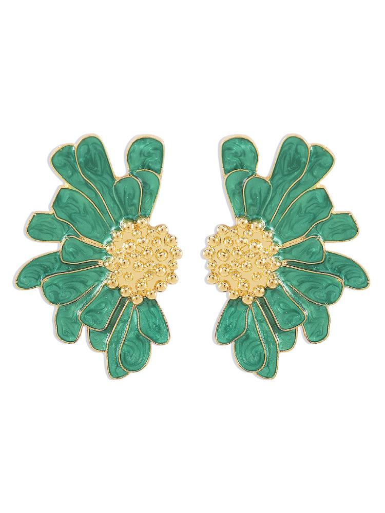 sibyl-demi-flower-earrings-sa0020516084-greengold-sunfere-685351 SIBYL DEMI-FLOWER EARRINGS FOR WEDDING