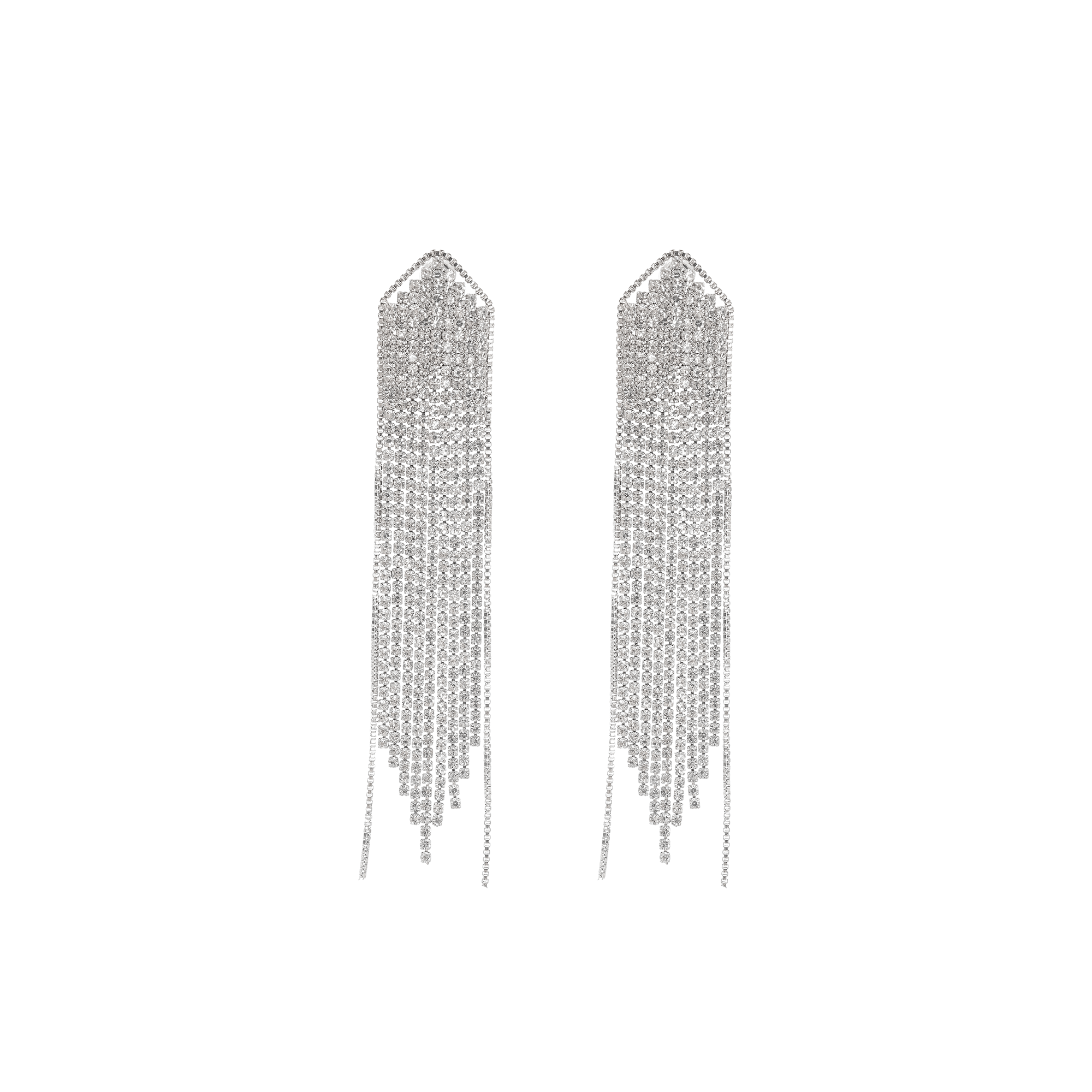 silver-plated-fringed-drop-earrings-868200 SILVER FRINGED DROP EARRINGS FOR EVENING PARTY