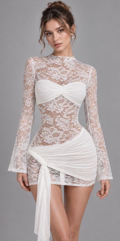 single3_3ae034f3-5beb-4fa2-b92d-8b045678ffd1 TWISTED LACE WHITE MINI DRESS FOR WEDDING GUEST