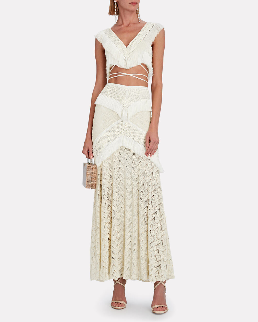 TARA FRINGE BEACH DRESS SET FOR VACATION