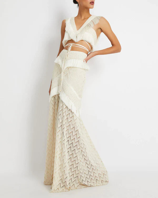 tarabeachset TARA FRINGE BEACH DRESS SET FOR VACATION