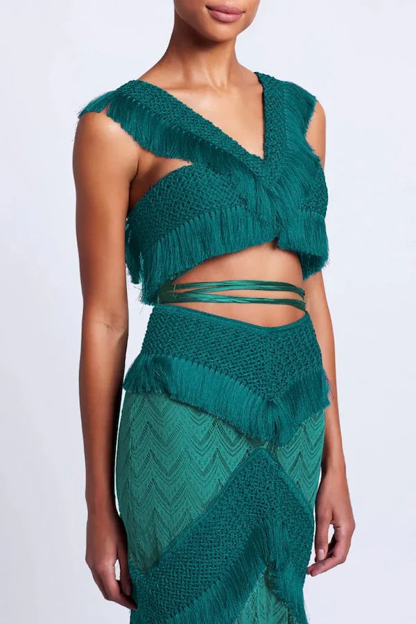 TARA FRINGE BEACH DRESS SET FOR VACATION