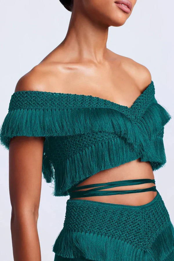 TARA FRINGE BEACH DRESS SET FOR VACATION