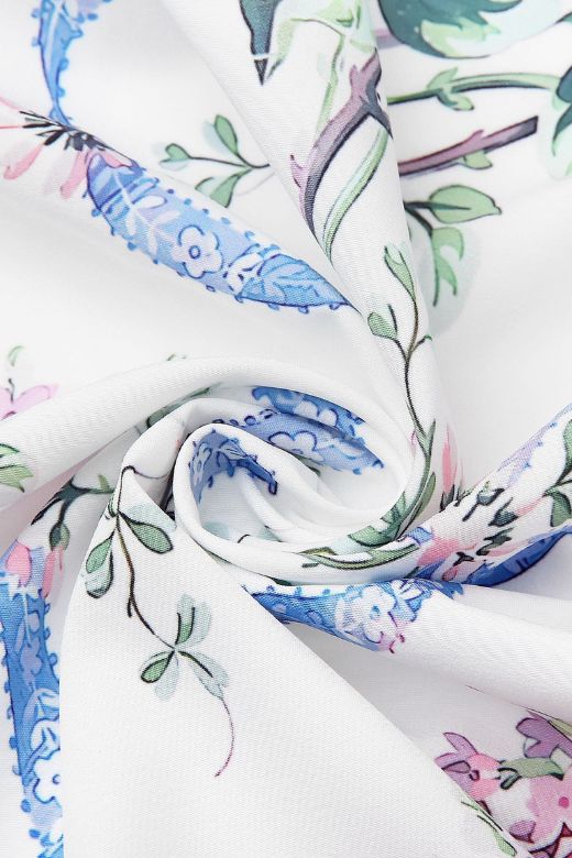 WHITE FLORAL TASMIN MIDI DRESS FOR WEDDING GUEST
