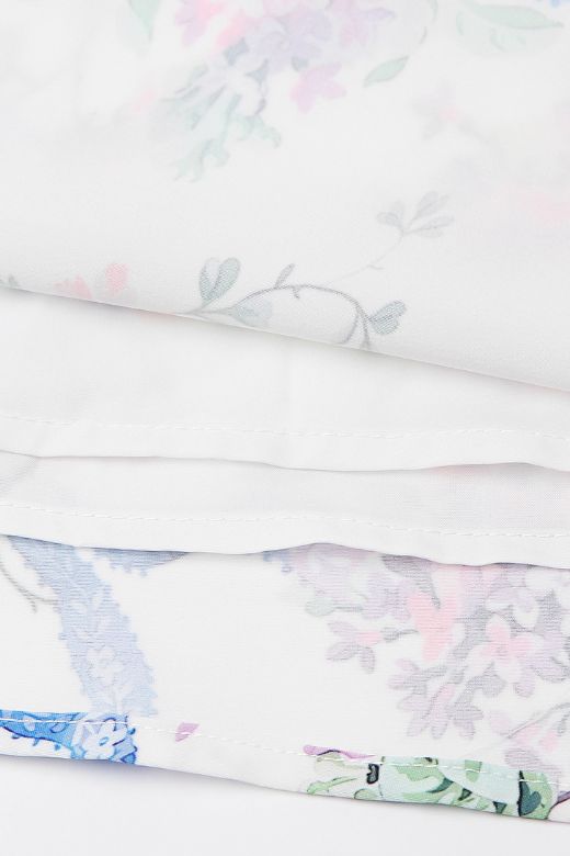 WHITE FLORAL TASMIN MIDI DRESS FOR WEDDING GUEST