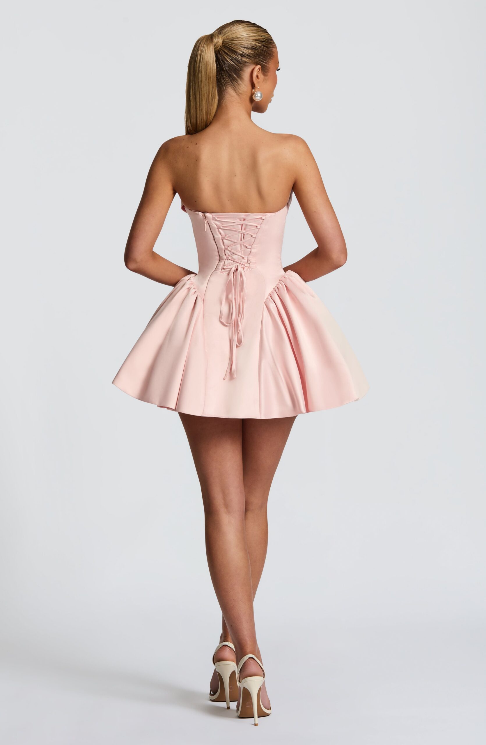 TRINITY MINI DRESS BLUSH - BODYCON PARTY