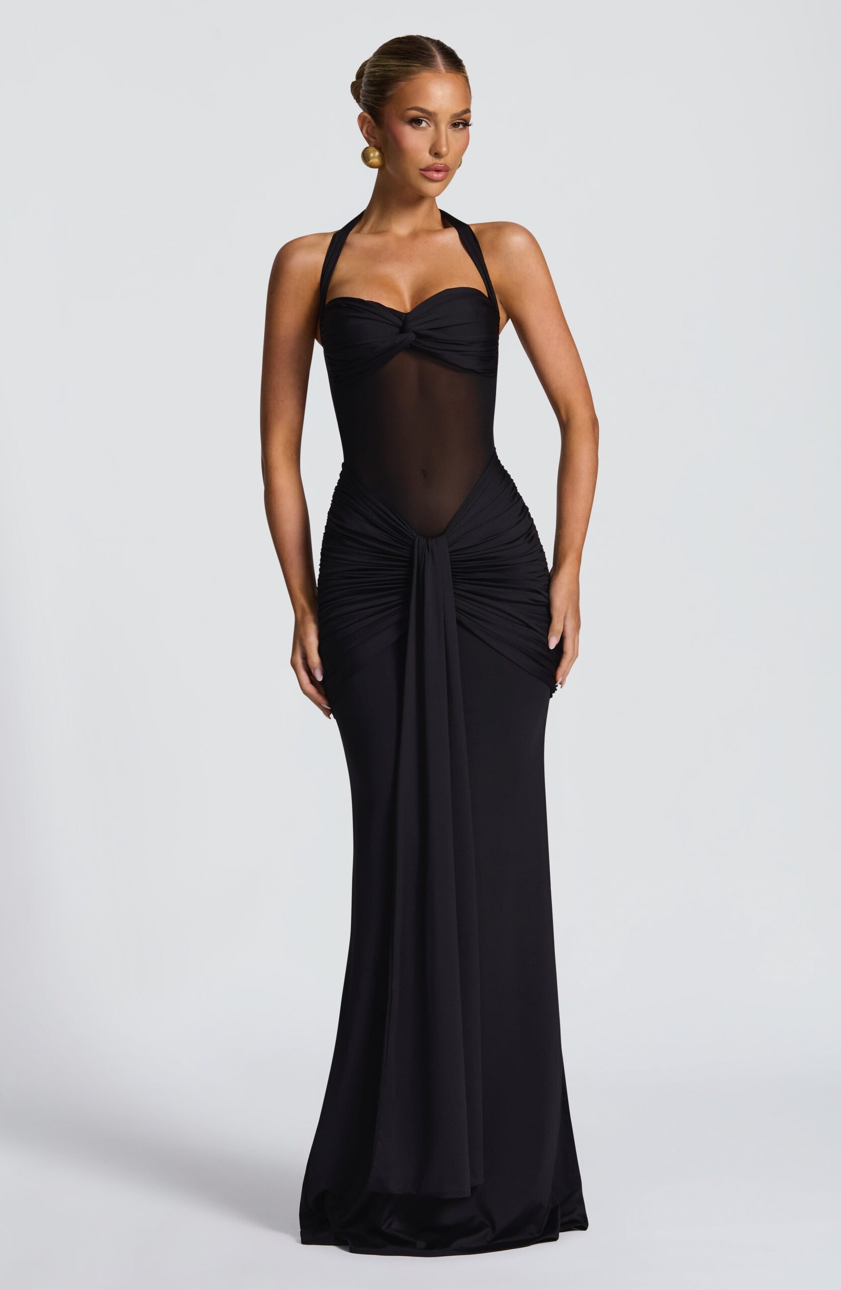 VINTAGE BLACK MAXI DRESS - WEDDING GUEST
