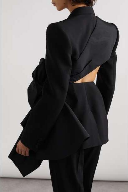 LAYLAS CUT-OUT BOW BLAZER, OFFICE PARTY