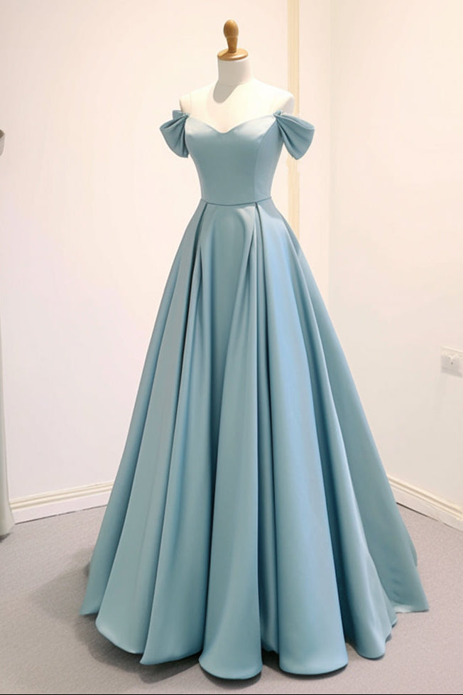 wangnuotong_94062_None_c8d36e55-1fe8-41be-a94e-20439566375e A-LINE OFF-SHOULDER SATIN BLUE DRESS