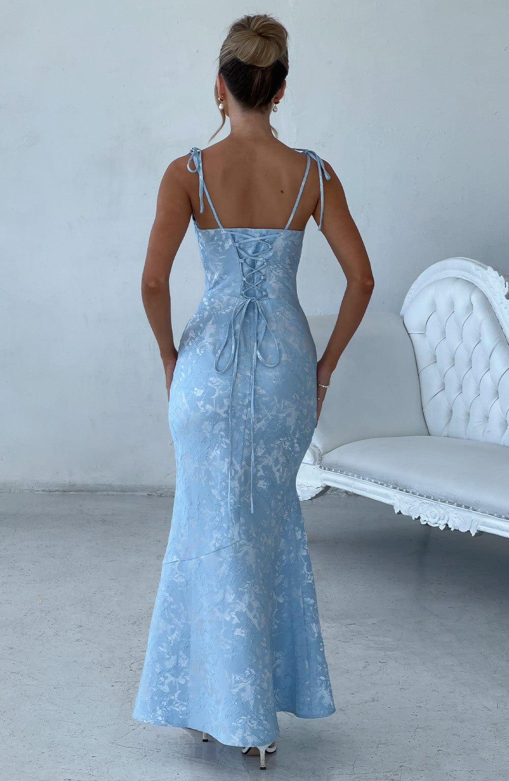 WHITNEY MAXI DRESS IN BLUE
