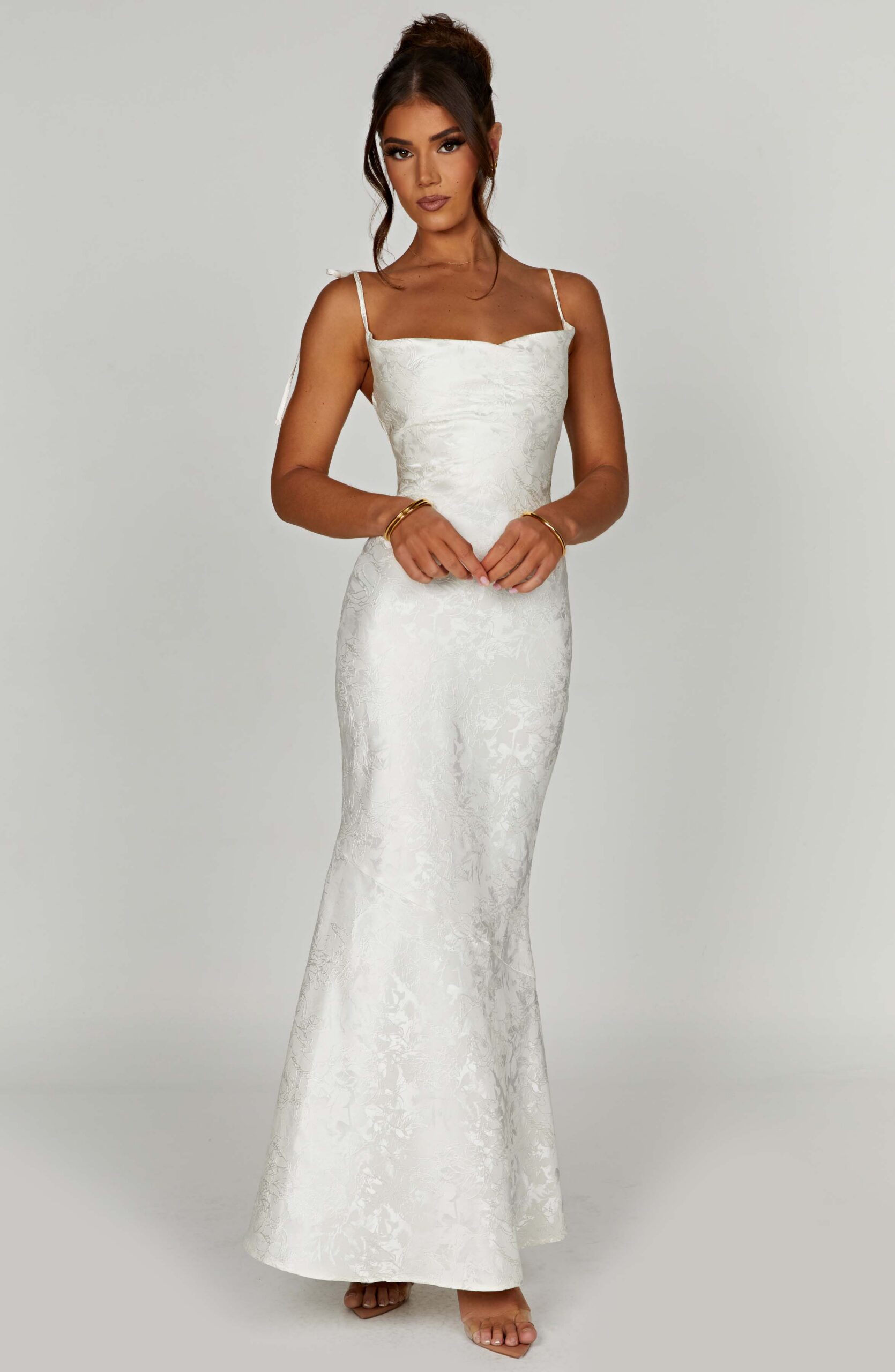 WHITNEY IVORY MAXI DRESS, ELEGANT WEDDING GUEST