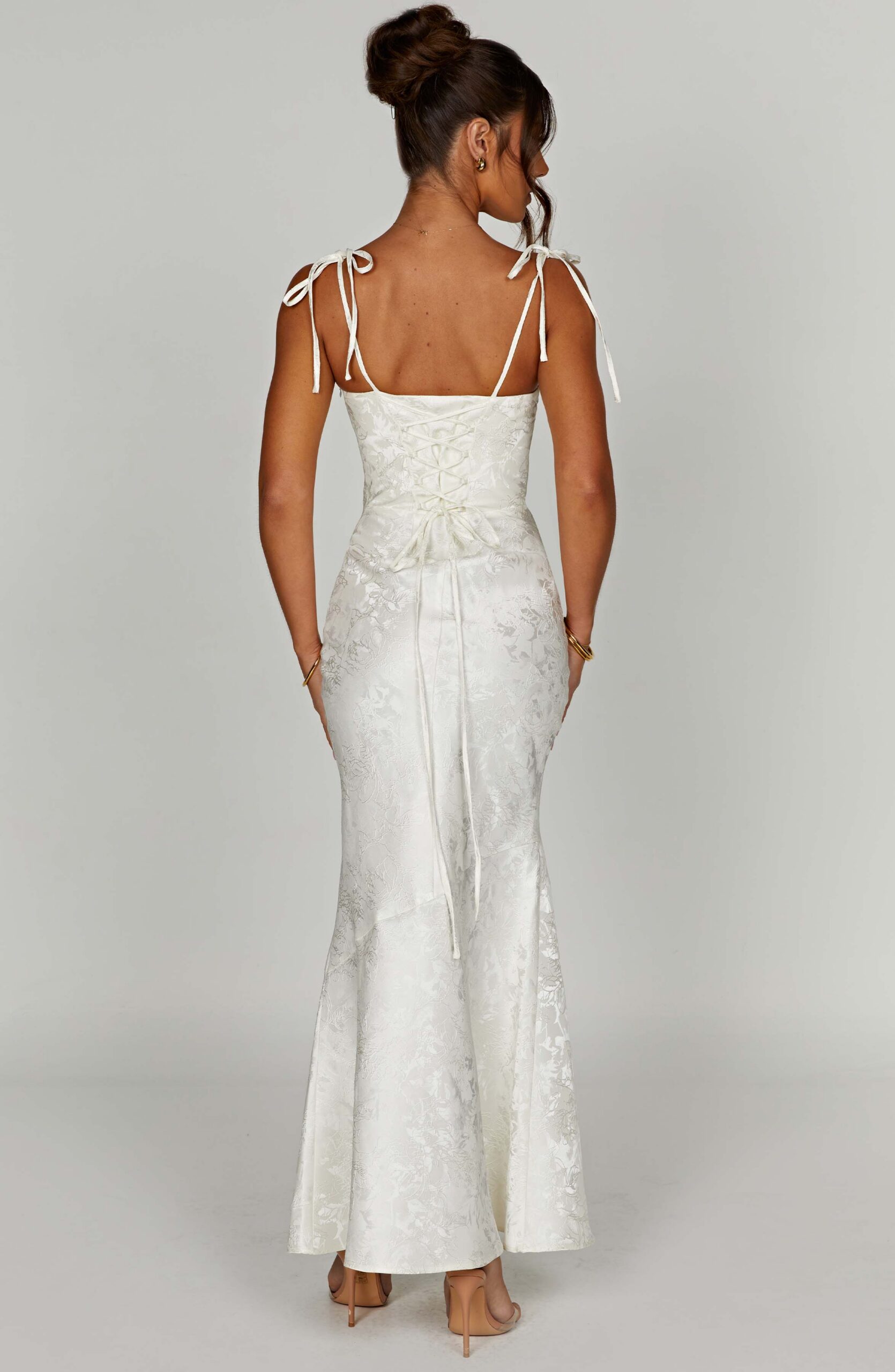 WHITNEY IVORY MAXI DRESS, ELEGANT WEDDING GUEST