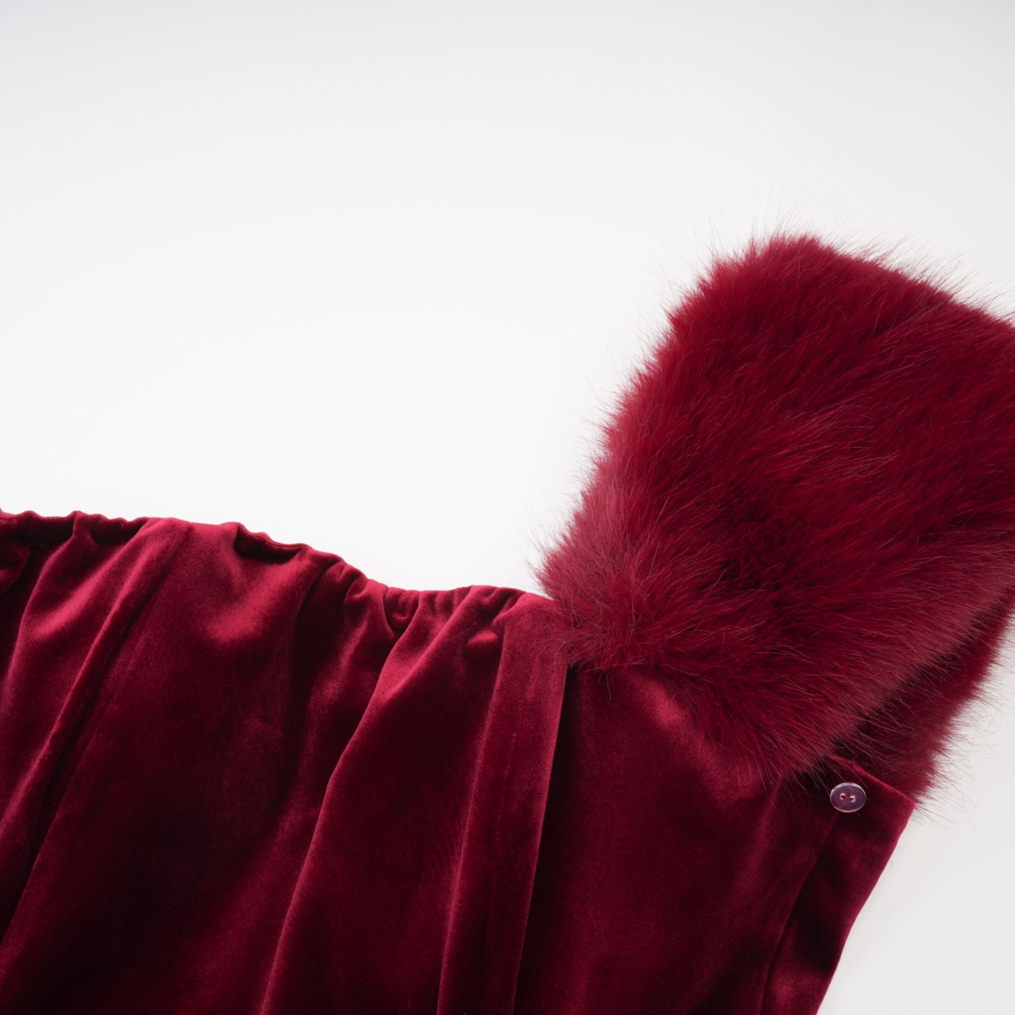 WOMEN'S VELVET FUR DRESS FOR PARTY