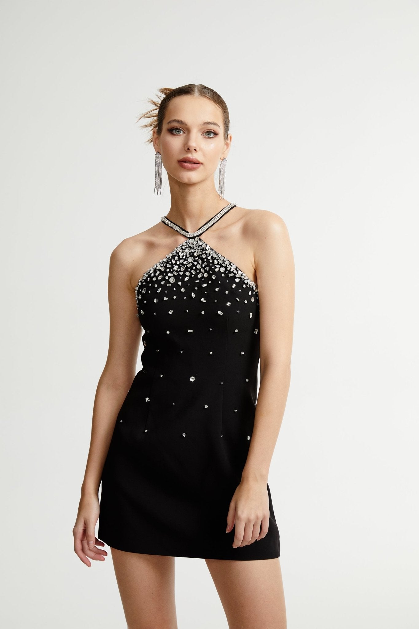 EMBELLISHED MINI DRESS FOR COCKTAIL PARTY