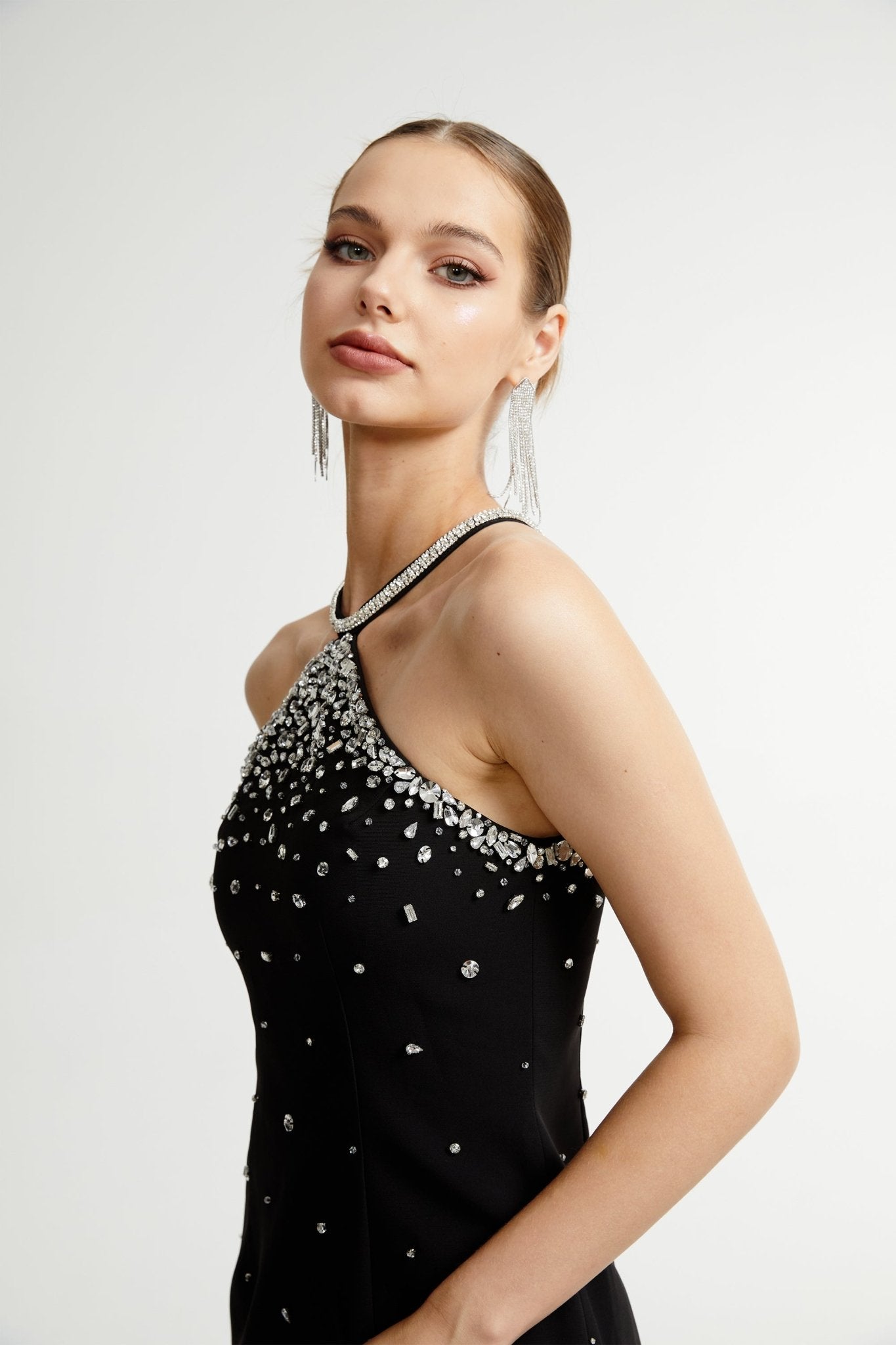 EMBELLISHED MINI DRESS FOR COCKTAIL PARTY