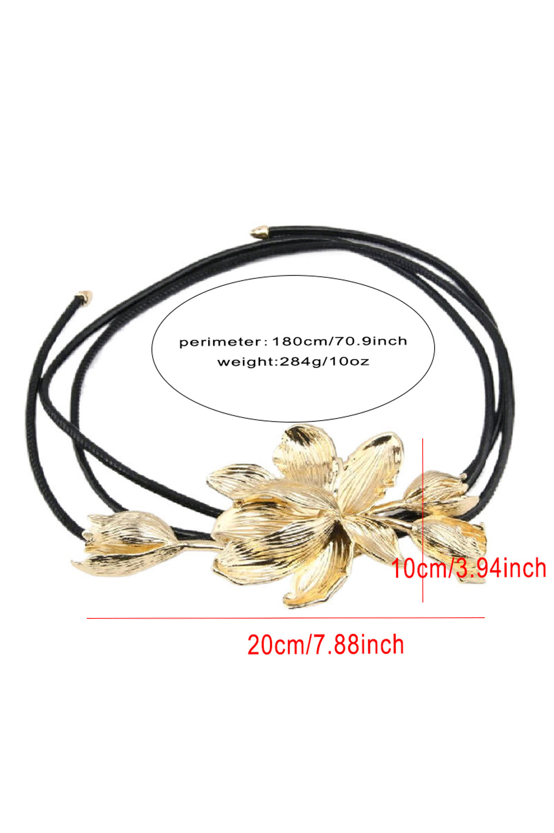 1-34 3D SCULPTED GOLDEN FLORAL THIN LEATHER BELT
