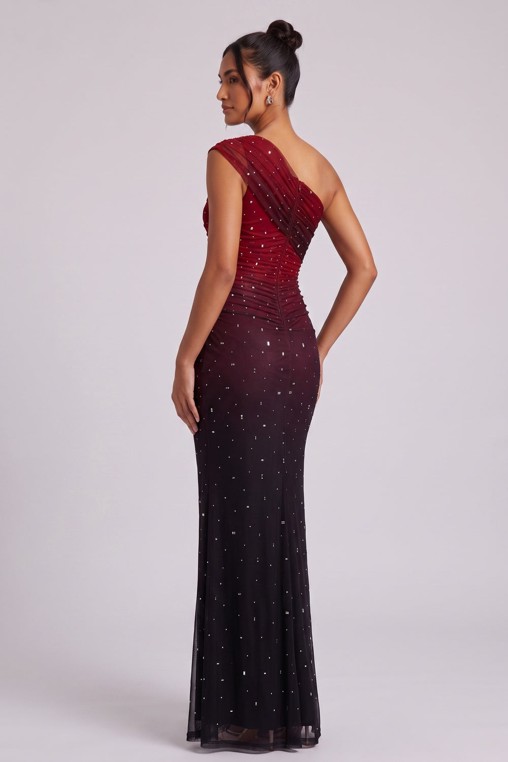 10eca03838ad47b7 ONE-SHOULDER OMBRÉ SEQUIN GOWN, FORMAL
