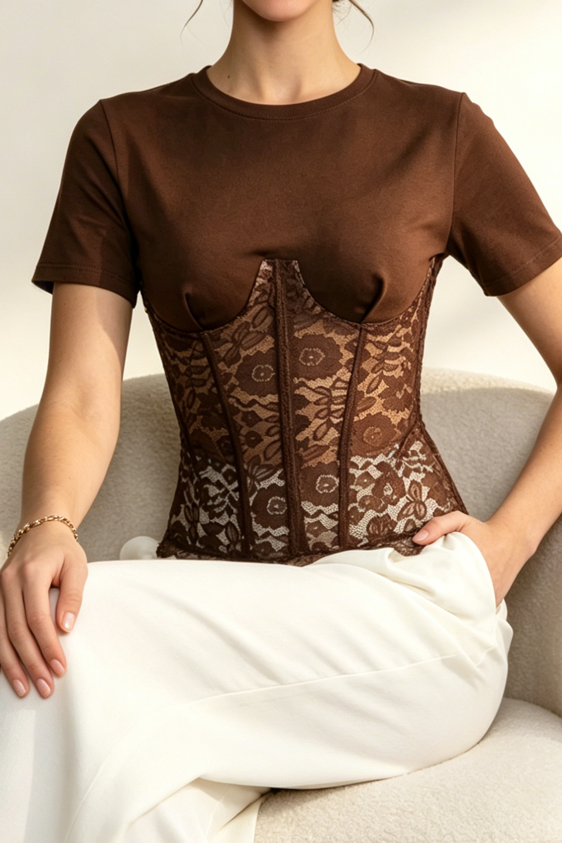 17_9b01a99b-3b5a-4ea9-8592-a730990564ec BROWN SPLICED LACE CORSET TOP FOR DATE NIGHT