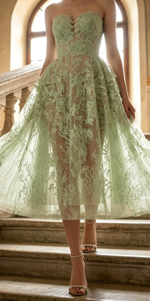 1_1da4a891-f576-448c-85a0-f704fa7cb6f3 MINT BEADED LACE MIDI DRESS FOR WEDDING GUEST