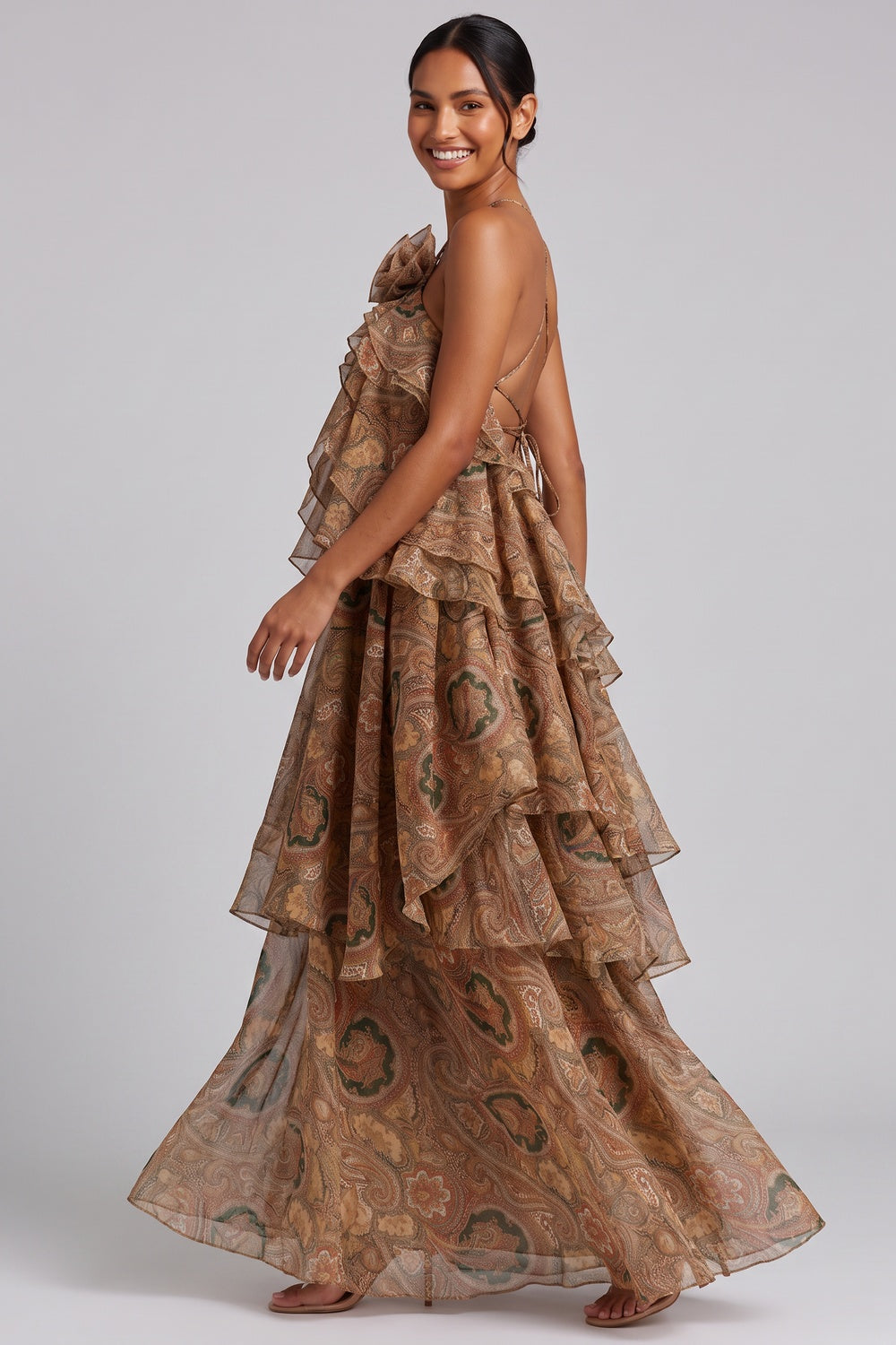 1b1021ea4171915e PAISLEY RUFFLE MAXI DRESS | BOHO WEDDING GUEST