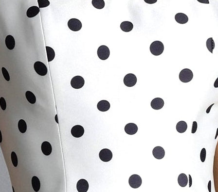 2026-03-17-patrycja219559 WHITE BLACK POLKA DOT SATIN SQUARE NECK SLEEVELESS FIT & FLARE MINI DR