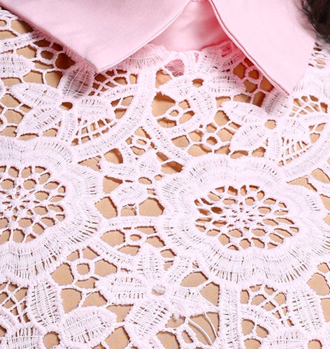 2026-04-14-maysa237957 LIGHT PINK FLORAL LACE MERMAID MIDI DRESS W/ BELT