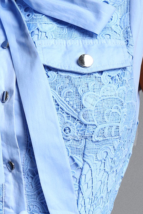 2026-04-23-nina245279 SKY BLUE SLEEVELESS LACE MIDI SHIRT DRESS