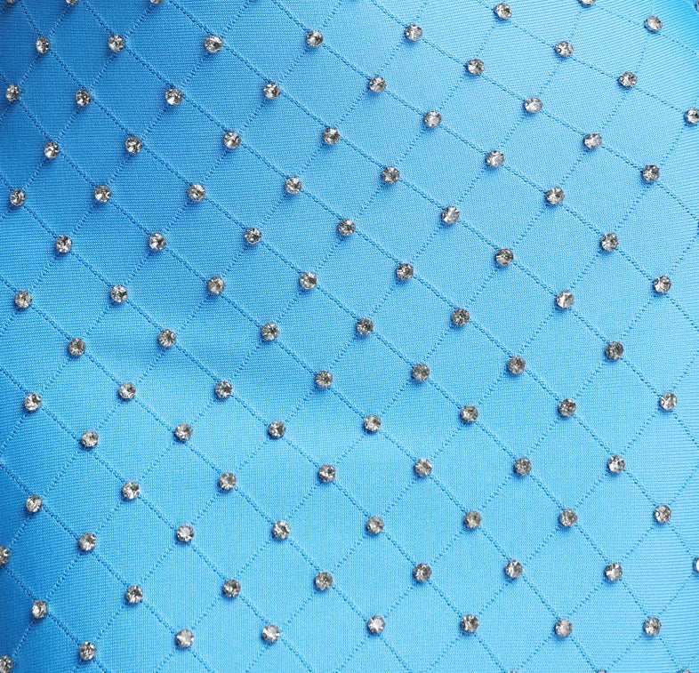 2026-06-02-luiza269691 SKY BLUE RHINESTONE GRID STRAP MINI BODYCON DRESS