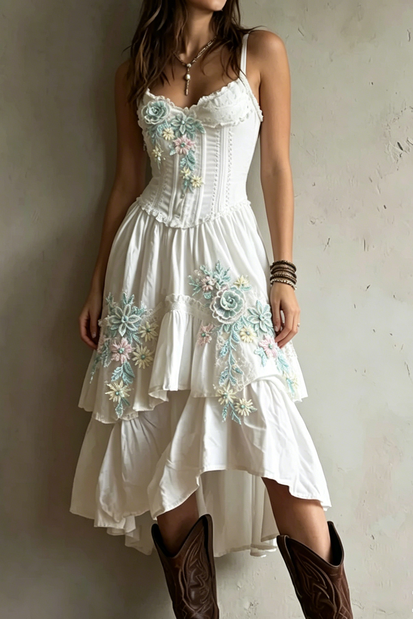 2026-06-26T141058.735 CORSET LACE TRIM TIERED MIDI DRESS FOR WEDDING GUEST