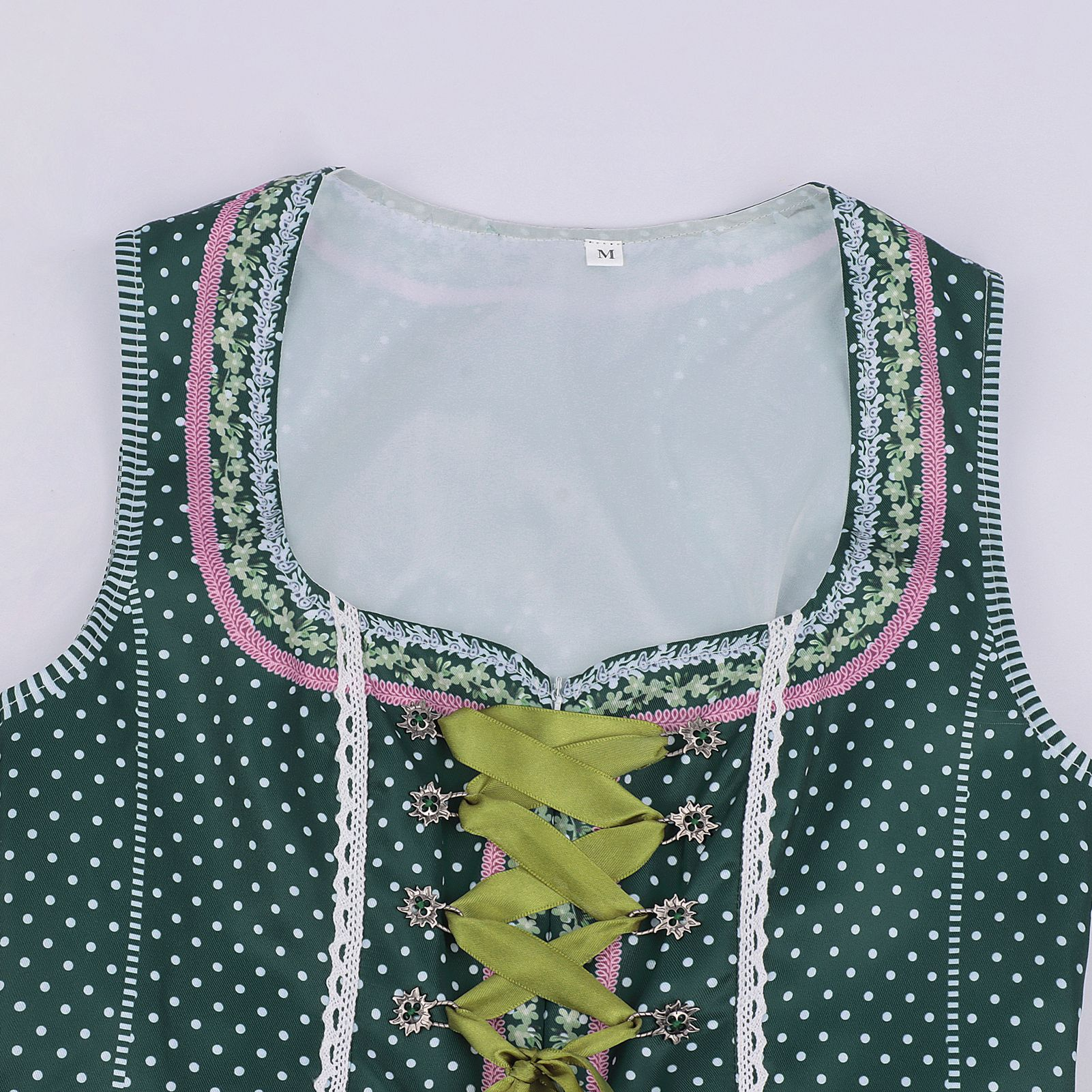 2026-08-04_153221_205 FOREST GREEN FIT-AND-FLARE DIRNDL DRESS SET