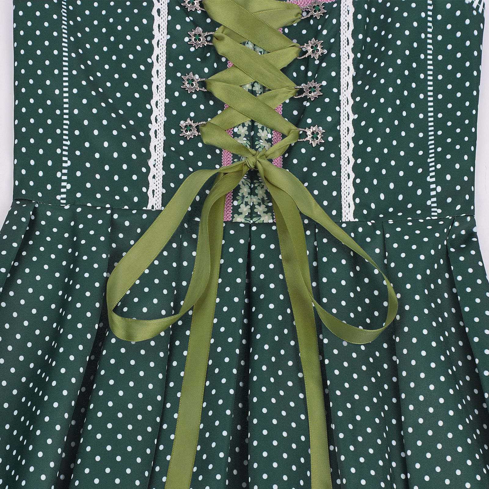 2026-08-04_153224_590 FOREST GREEN FIT-AND-FLARE DIRNDL DRESS SET
