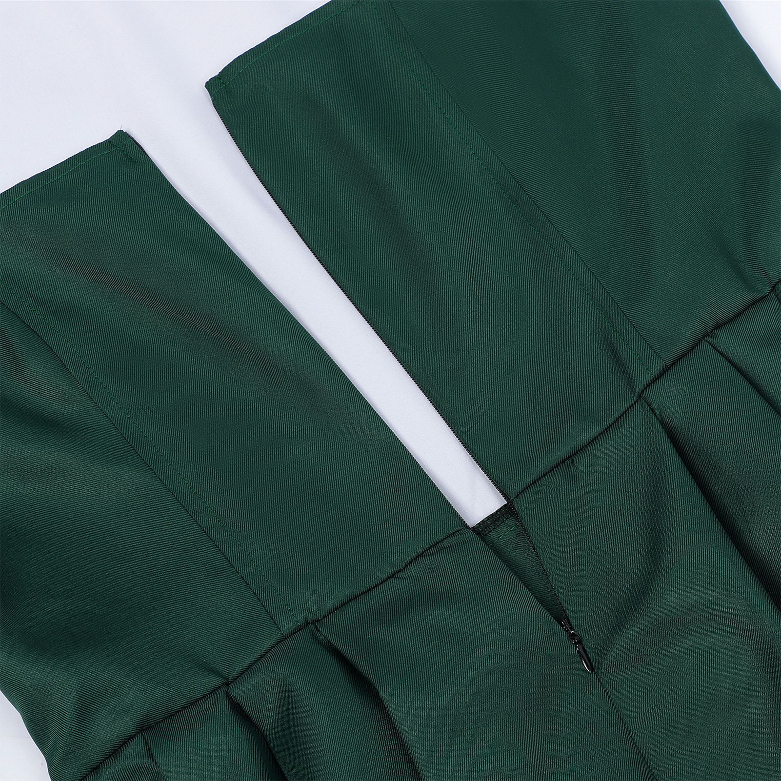 2026-08-06_171223_939 DARK GREEN SATIN DIRNDL SET – FIT & FLARE WEDDING OUTFIT