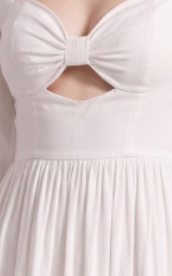 WHITE EYElet A-LINE MAXI DRESS COTTON POPLIN