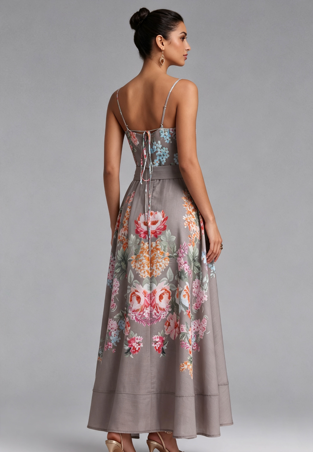 20260812135909_533_34 TAUPE LINEN A-LINE FLORAL MAXI DRESS