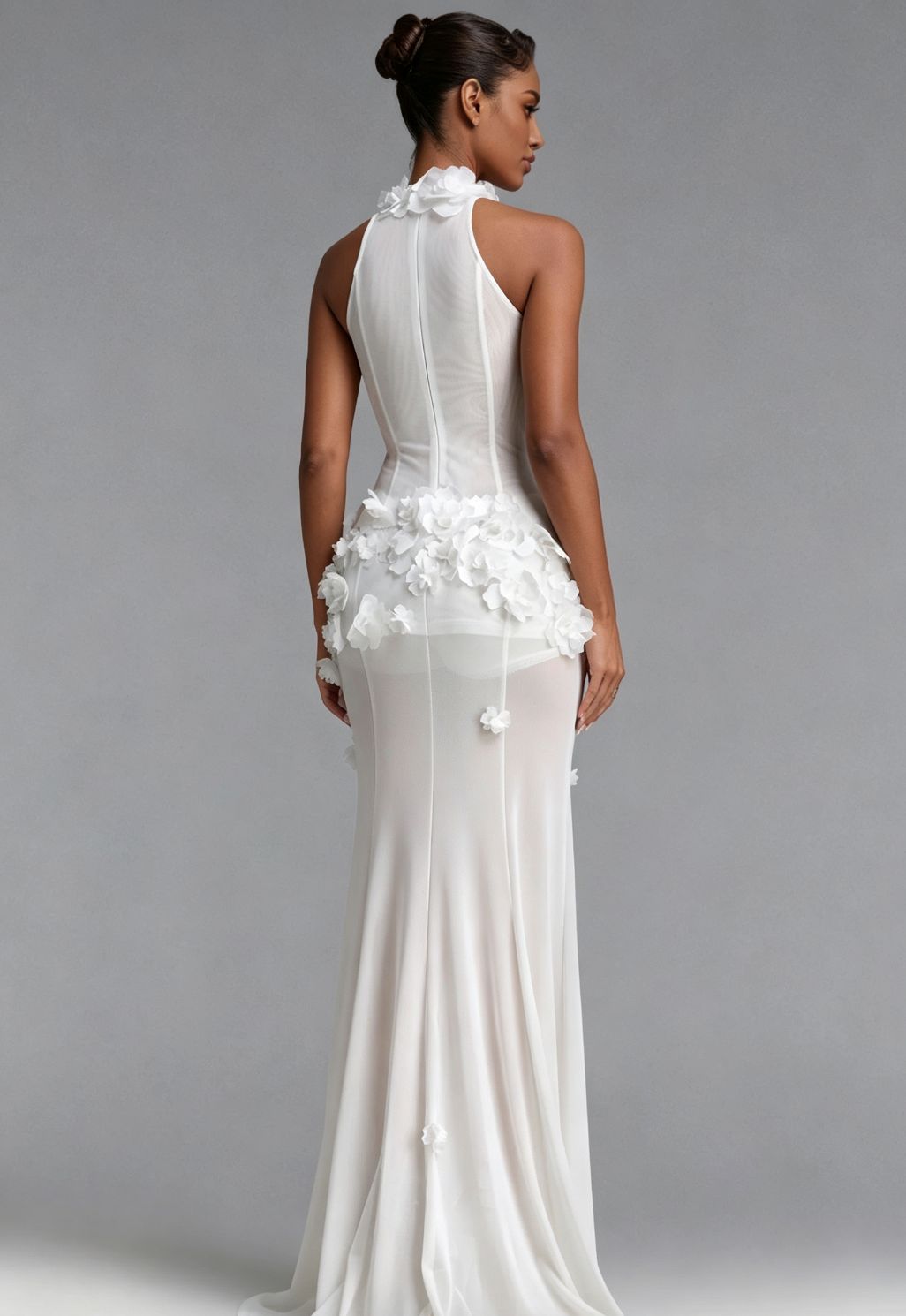 20260819140429_627_34 WHITE HALTER MAXI DRESS 3D FLORAL WEDDING GUEST