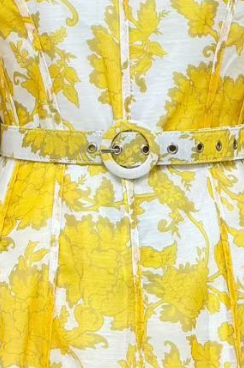 20260820162948_650_34 YELLOW FLORAL BELTED MIDI DRESS FOR WEDDING GUEST