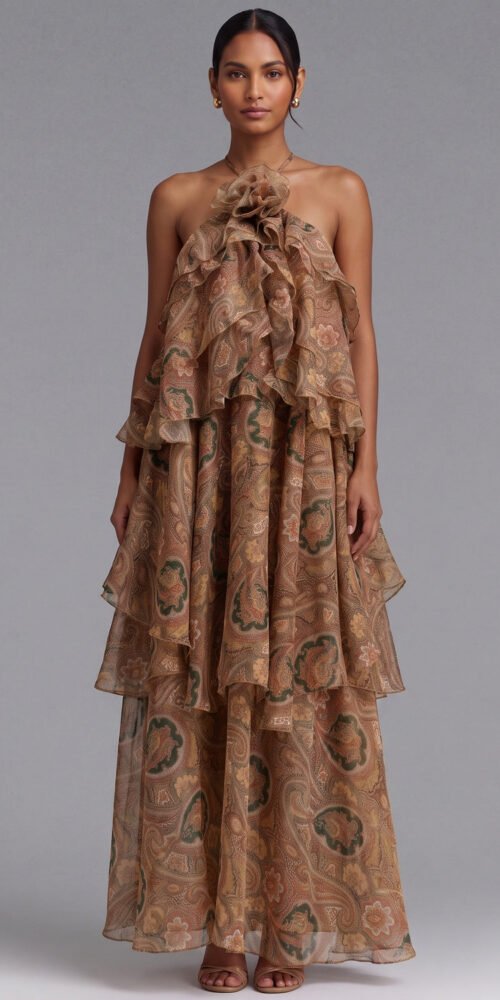 2147e0f3576d4012 PAISLEY RUFFLE MAXI DRESS | BOHO WEDDING GUEST