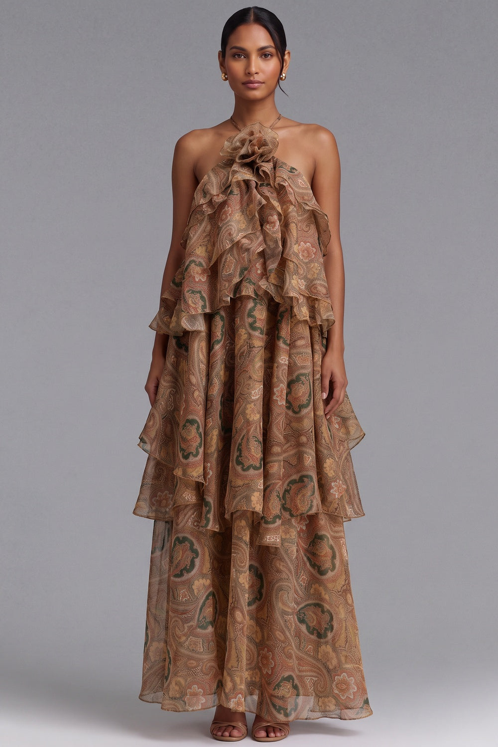 2147e0f3576d4012 PAISLEY RUFFLE MAXI DRESS | BOHO WEDDING GUEST