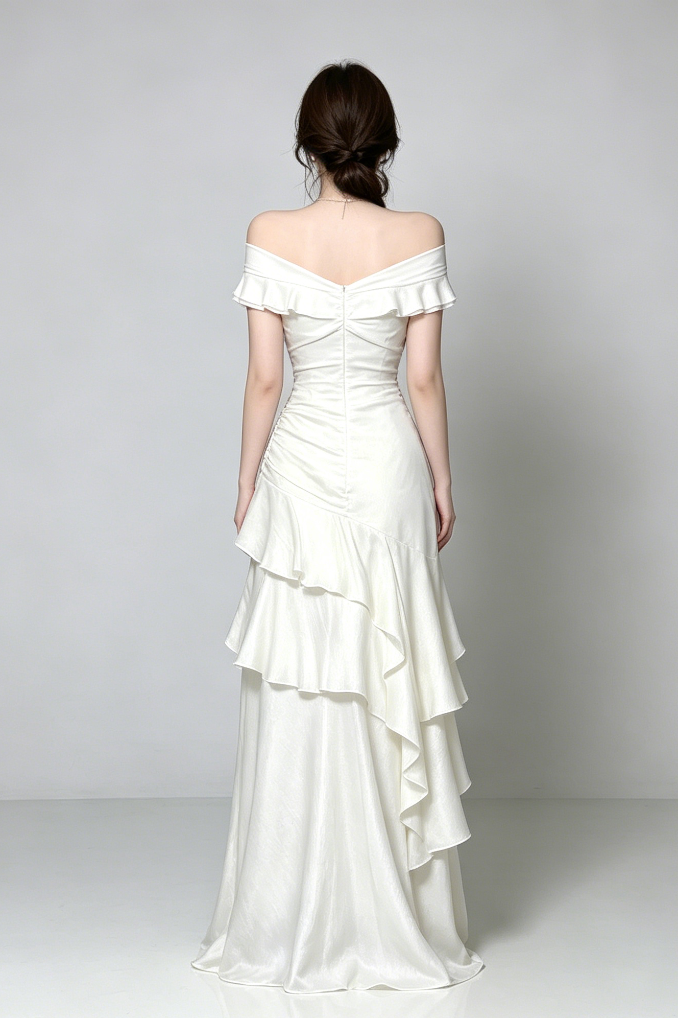 26_c7feb263-e2c2-4465-90c9-0a98d6919d14 OFF SHOULDER TWIST RUCHED TIERED RUFFLE SATIN MAXI DRESS