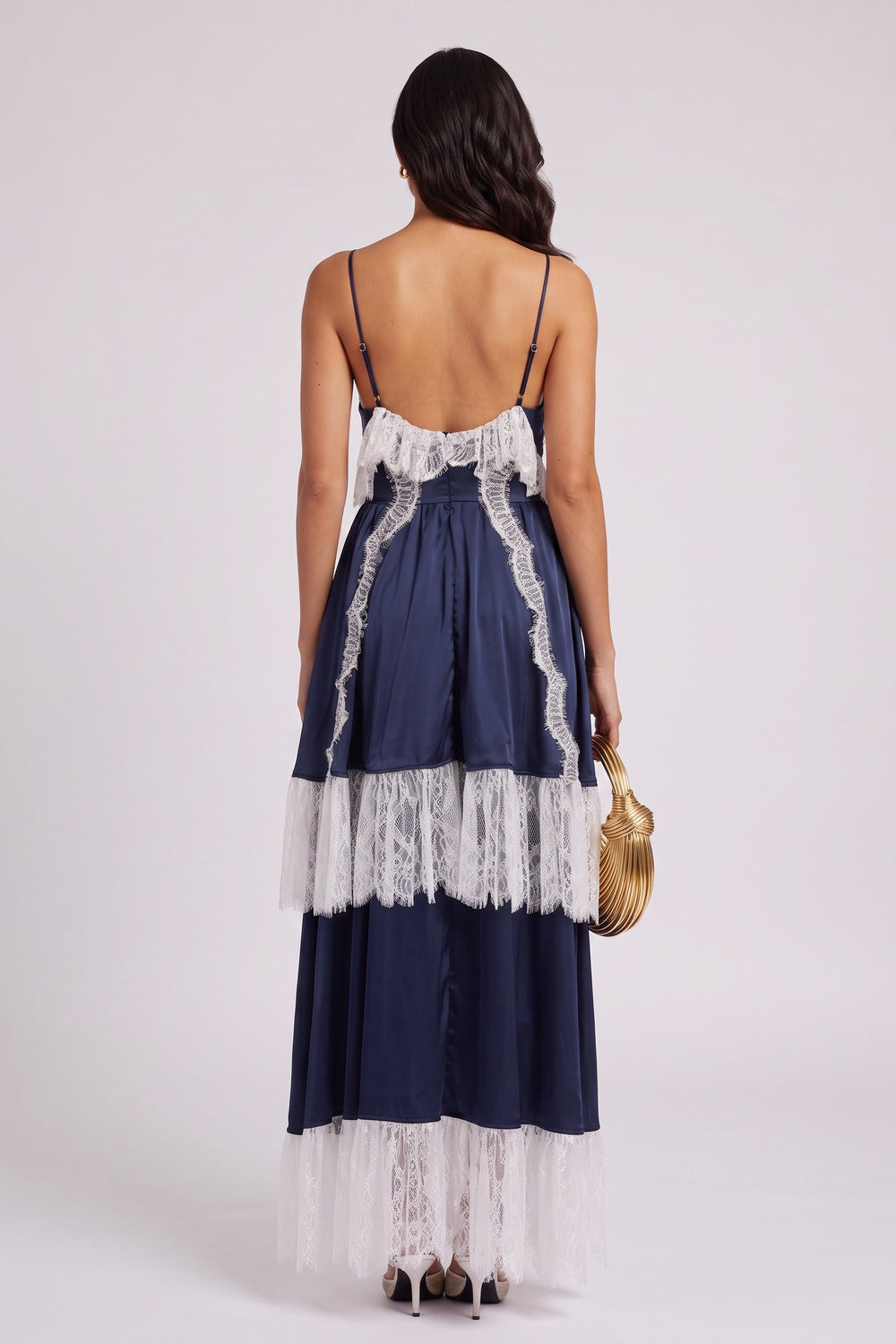 27b14a609e1bb991_51a9aad4-3327-48ef-8fce-72faf13fdb20 NAVY LACE FRINGE MAXI DRESS | SPAGHETTI STRAP V-NECK