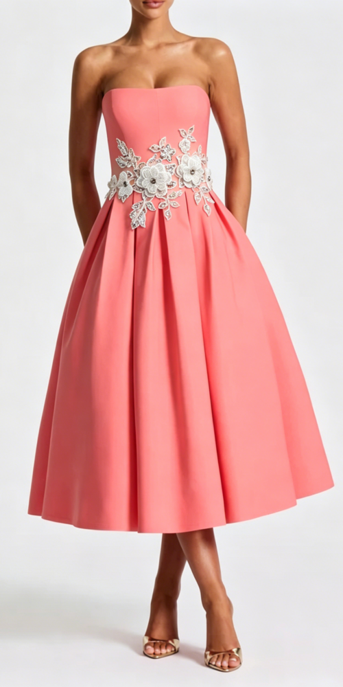 2_f4d78157-1aaa-402f-8c02-912fb7fc1f02 CORAL EDITH EMBROIDERED MIDI DRESS FOR WEDDING GUEST
