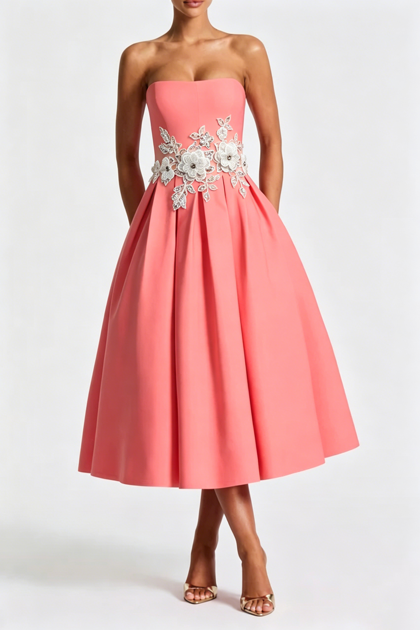 2_f4d78157-1aaa-402f-8c02-912fb7fc1f02 CORAL EDITH EMBROIDERED MIDI DRESS FOR WEDDING GUEST