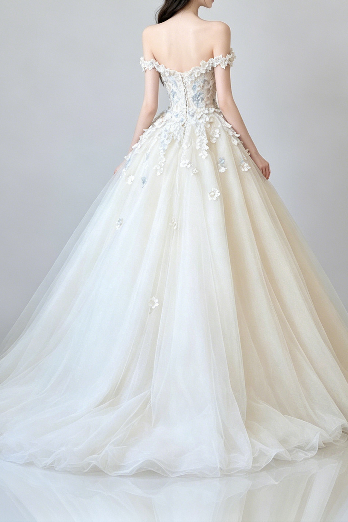 32_7e041699-3ae3-4c1a-92fb-607357e29069 OFF-SHOULDER 3D FLORAL TULLE WEDDING BALL GOWN