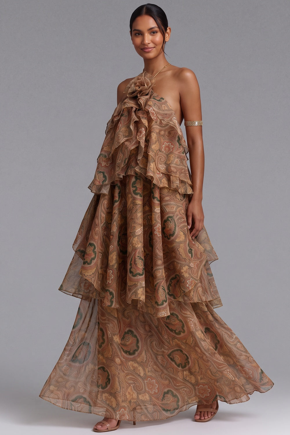 3438b983b31bc80b PAISLEY RUFFLE MAXI DRESS | BOHO WEDDING GUEST