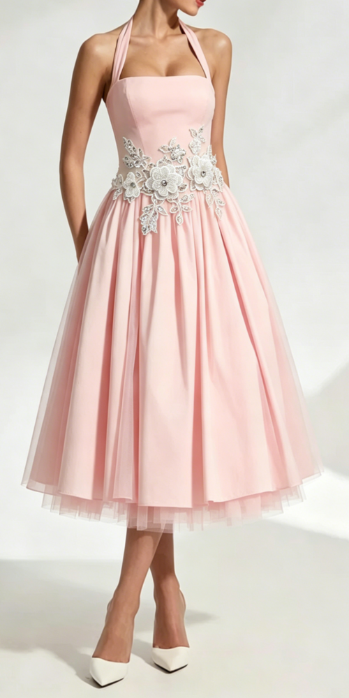 3_3093fe3d-70ee-4b1a-812a-8fa10bab3241 LACE EMBROIDERY BACKLESS PUFFY MIDI DRESS - BLUSH