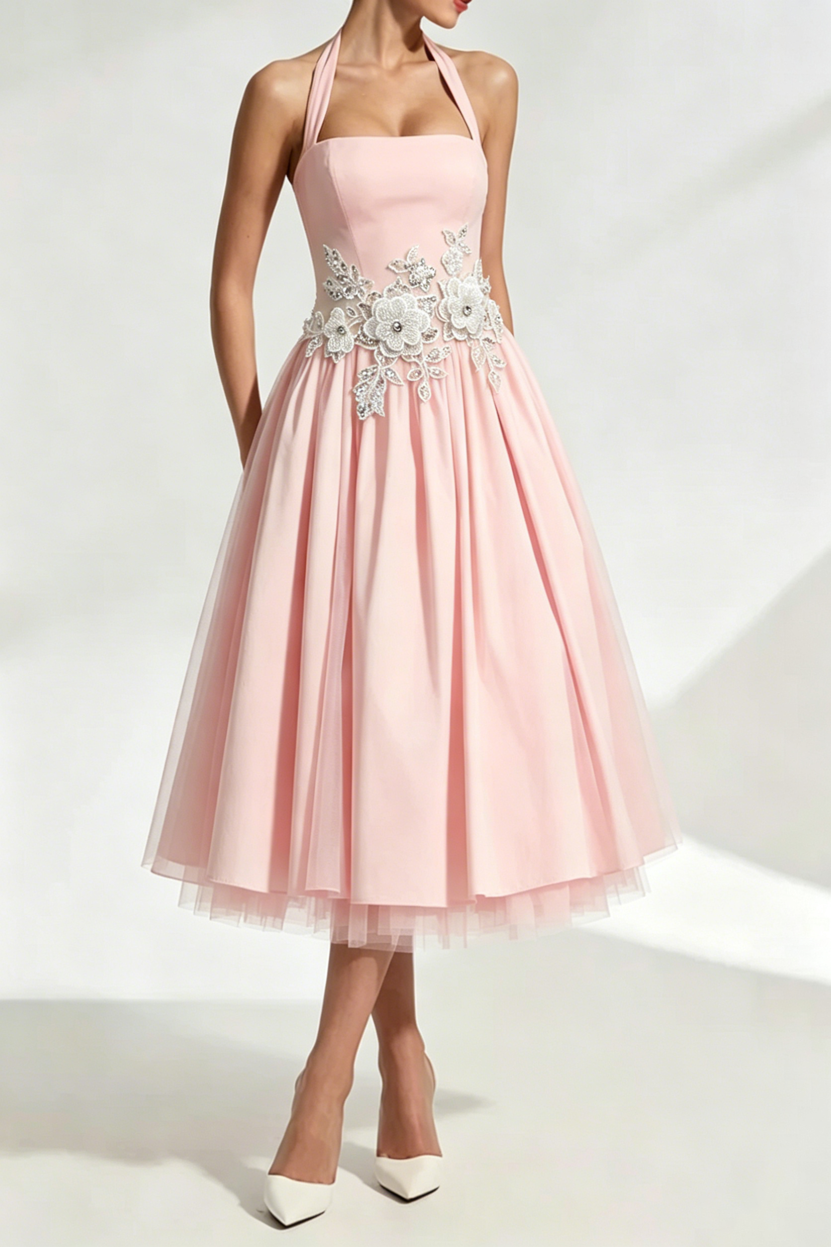 3_3093fe3d-70ee-4b1a-812a-8fa10bab3241 LACE EMBROIDERY BACKLESS PUFFY MIDI DRESS - BLUSH
