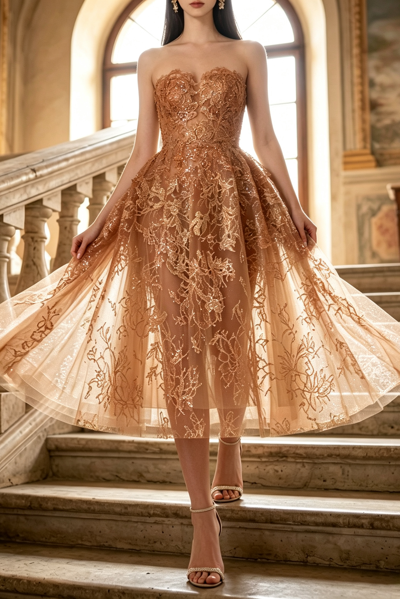 3_7618e889-16f1-4c42-aa23-226004f50157 HONEY BEADED LACE MIDI DRESS FOR WEDDING GUEST